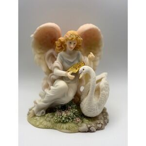 Seraphim Classics Olivia Loving Heart Angel Figurine Roman Inc 81478 Swan 1998